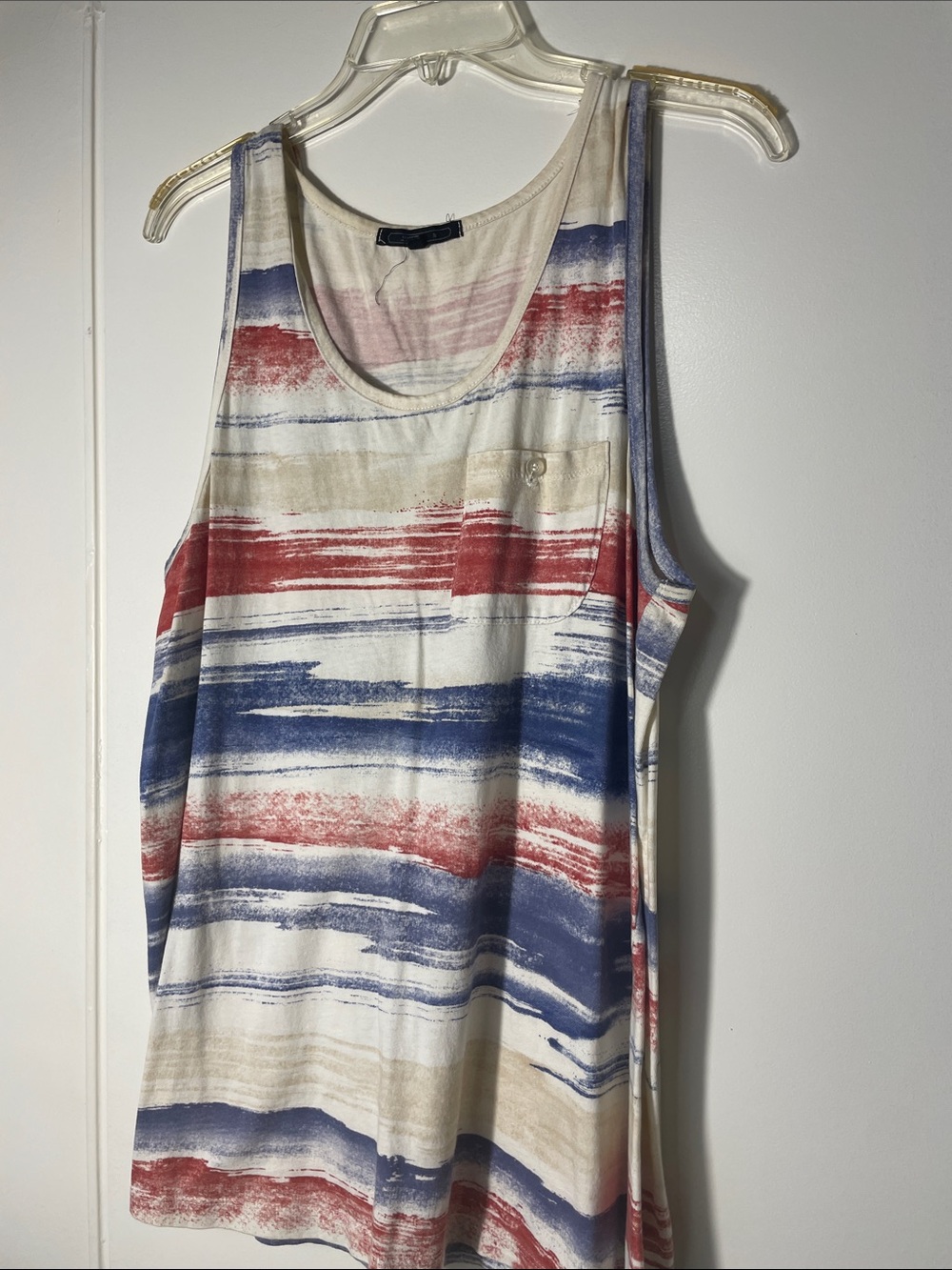 Forever 21 Red, Blue & Cream Striped Tank Top